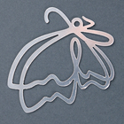 Топпер для торта «Бабочки», 5 шт., серебряные - Фото 2