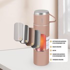 Набор «Мастер К», термос 500 мл и 3 кружки 160 мл, сохраняет тепло 12 ч, нержавеющая сталь, бежевый - Фото 3