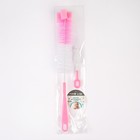 Набор ёршиков для бутылочек и сосок Крошка Я, 13.5 / 39 см, губка, 2 шт., МИКС - Фото 4