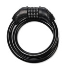 Замок навесной велосипедный ТУНДРА, 15×800 мм, кодовый, черный - Фото 6