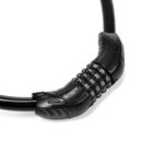 Замок навесной велосипедный ТУНДРА, 15×800 мм, кодовый, черный - Фото 7