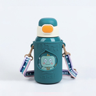 Термос детский «Динозавр», 500 мл, с кружкой, два вида крышек, сохраняет тепло до 8 ч, нержавеющая сталь, синий - Фото 2
