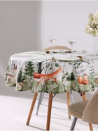 Скатерть «Этель. Пасха в лесу», d=148 см, 100% хлопок, саржа 190 г/м² - Фото 2