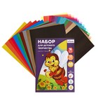 Набор для детского творчества А5, 10 листов картон цветной мелованный + 16 листов двусторонняя бумага цветная - Фото 2