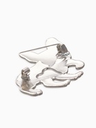 Брошь «Французский бульдог с сердечком», цветная в серебре - Фото 3