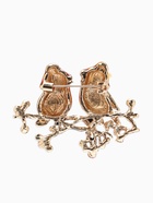 Брошь «Пара снегирей», цветная в золоте - Фото 2