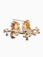 Брошь «Пара снегирей», цветная в золоте - Фото 3