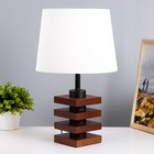 Настольная лампа "Консель" E27 40Вт коричневый 25х25х42,5 см RISALUX - фото 306497005