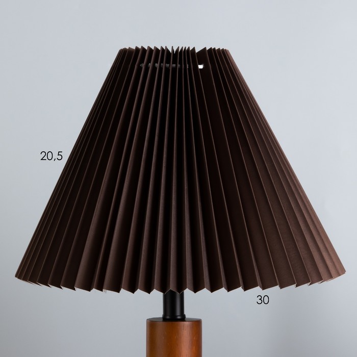Настольная лампа "Сандр" E27 40Вт коричневый 31х31х45 см RISALUX - фото 1906568603
