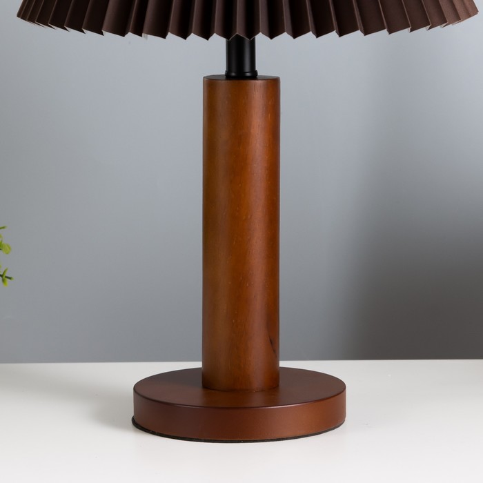 Настольная лампа "Сандр" E27 40Вт коричневый 31х31х45 см RISALUX - фото 1906568604