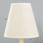 Настольная лампа "Ульн" E27 40Вт светлое дерево 19,5х19,5х38 см RISALUX - Фото 3