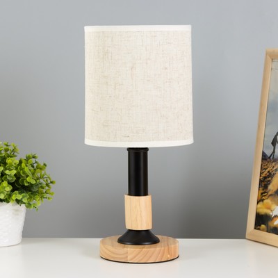 Настольная лампа «Мирабель» E27 40 Вт черный 16×16×36.5 см RISALUX