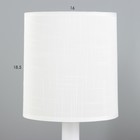 Настольная лампа "Мирабель" E27 40Вт белый 16х16х36,5 см RISALUX - Фото 3