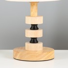 Настольная лампа RISALUX «Араз», E27, 40 Вт, светлое дерево, 16×16×36 см - Фото 4