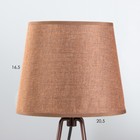Настольная лампа "Барре" E27 40Вт коричневый 20,5х20,5х38 см RISALUX - Фото 3