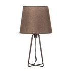 Настольная лампа "Барре" E27 40Вт коричневый 20,5х20,5х38 см RISALUX - Фото 6