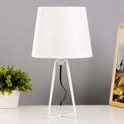 Настольная лампа "Барре" E27 40Вт белый 20,5х20,5х38 см RISALUX - фото 320967716