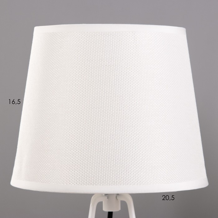 Настольная лампа "Барре" E27 40Вт белый 20,5х20,5х38 см RISALUX - фото 1906568705
