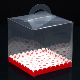 Упаковка кондитерская, коробка-сундук, «With love», 20 х 20 х 20 см