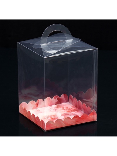 Коробка кондитерская, сундук, упаковка, «Нежные цветы», 14×14×18 см