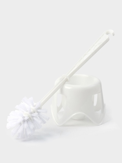 Ёршик для унитаза Spin&Clean Disco, пластик, 11×11×33.5 см, с подставкой, МИКС