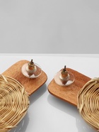 Серьги из дерева «Ваканда» стиль, плетёный диск, цвет бежево-коричневый 10127891