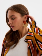 Серьги из дерева «Ваканда», стиль, плетёный диск, бежево-коричневые - Фото 2