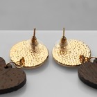 Серьги из дерева «Ваканда» стиль, сердце, цвет коричневый - Фото 2