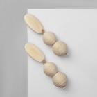 Серьги ассорти «Ваканда» стиль, шары, цвет белый - фото 8735435
