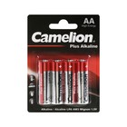 Батарейка алкалиновая Camelion Plus, АА,  LR6-4BL4, блистер, 4шт. - фото 320968092