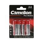 Батарейка алкалиновая Camelion Plus, АА,  LR6-4BL4, блистер, 4шт. 10302697 - фото 293514