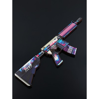 Деревянное оружие, детское сувенирное, автомат М4 А4 «Некромантика», 68 см