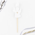 Топпер деревянный для кулича «Ангел» на пасху, микс, 5.4×4.5 см - Фото 2