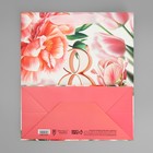 Пакет подарочный ламинированный, упаковка, «С 8 марта», цветы, ML 23 х 27 х 11.5 см - Фото 7