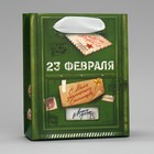 Пакет подарочный ламинированный горизонтальный, упаковка, «23 февраля», почта, S 12 х 15 х 5.5 см - фото 320968272