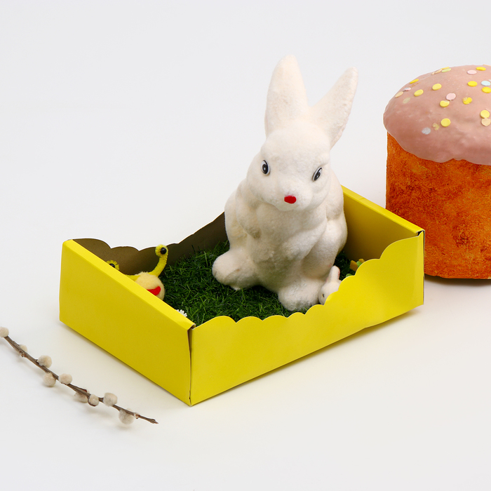 Пасхальный декор «Зайчик на травке» 24×19×23 см - Фото 1