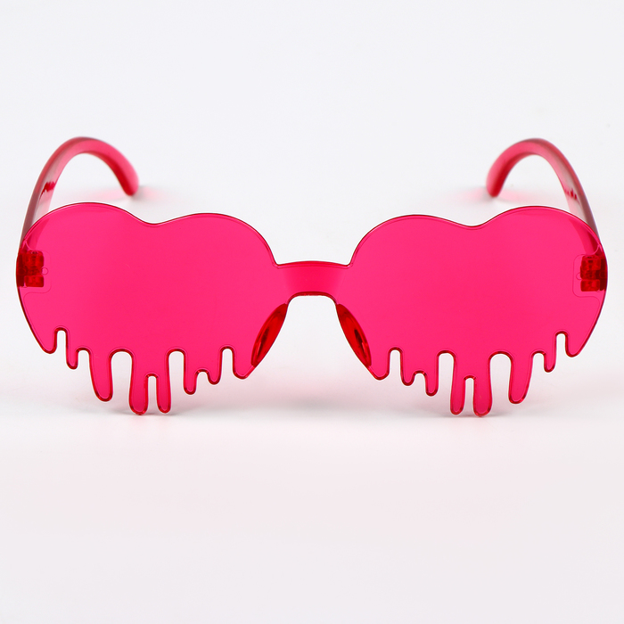 Карнавальный очки «Сердце», цвета МИКС