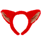 Карнавальный ободок «Кошечка», цвет красный - фото 320992142