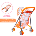 Коляска летняя для кукол «Лисички», металлический каркас - Фото 2