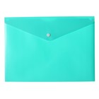 Папка-конверт на кнопке А4, 180 мкм, Calligrata Pastel, глянцевая, полупрозрачная, микс - Фото 4