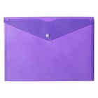 Папка-конверт на кнопке А4, 180 мкм, Calligrata Pastel, глянцевая, полупрозрачная, микс - Фото 5