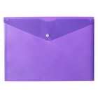 Папка-конверт на кнопке А4, 180 мкм, Calligrata Pastel, глянцевая, полупрозрачная, микс - Фото 6