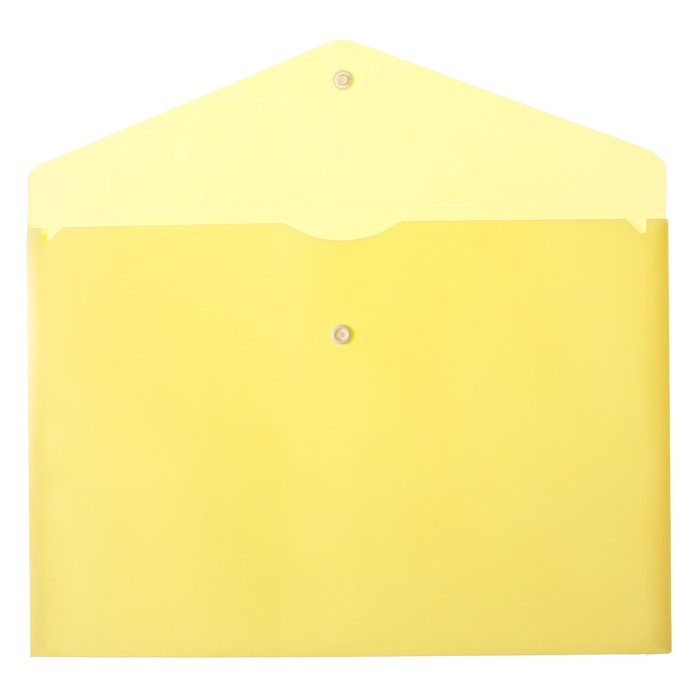 Папка-конверт на кнопке А4, Calligrata Pastel, 180 мкм, МИКС, полупрозрачная