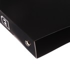 Папка на 4 кольцах А3, Calligrata TOP, 27 мм, 800 мкм, горизонтальная, чёрная - Фото 3