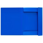Папка на резинке А3, Calligrata, 700 мкм, до 300 листов, тиснение «песок», синяя - Фото 6