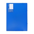 Папка на резинке А3, Calligrata, 700 мкм, до 300 листов, тиснение «песок», синяя - Фото 8