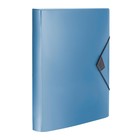 Папка на резинке А4, 800 мкм, Calligrata TOP "Mistral", корешок 40 мм, до 300 листов, синий металлик - фото 320968559