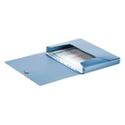 Папка на резинке А4, 800 мкм, Calligrata TOP "Mistral", корешок 40 мм, до 300 листов, синий металлик - фото 8735779