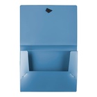 Папка на резинке А4, 800 мкм, Calligrata TOP Mistral, корешок 40 мм, до 300 листов, синий металлик - Фото 3