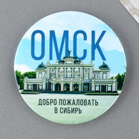Магнит закатной «Омск» (комплект 9 шт)